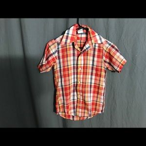 Vintage boys plaid 70’s shirt 10